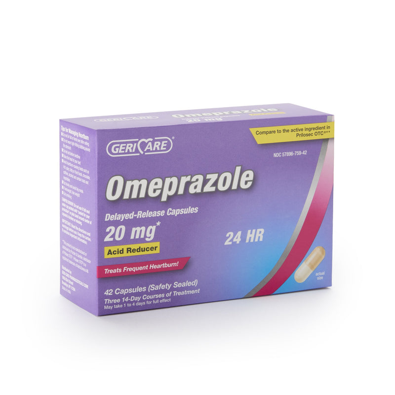 Geri-Care® Omeprazole Antacid, 1 Box of 42 (Over the Counter) - Img 3