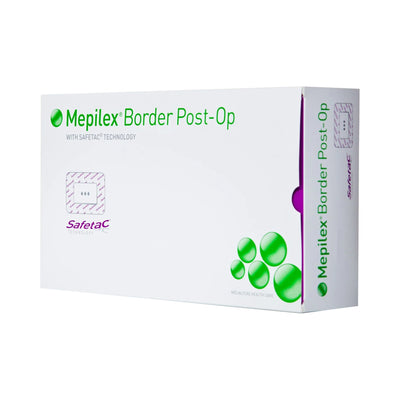 Mepilex® Border Post-Op Adhesive with Border Foam Dressing, 4 x 8 Inch, 1 Case of 25 (Advanced Wound Care) - Img 3