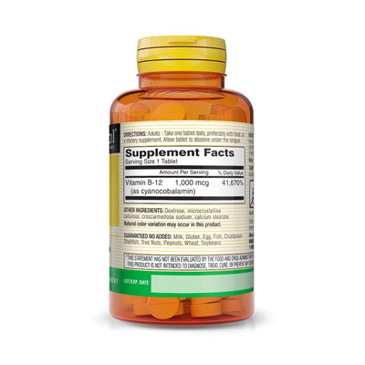 Mason Natural® Vitamin B-12 Vitamin Supplement, 1 Bottle (Over the Counter) - Img 2