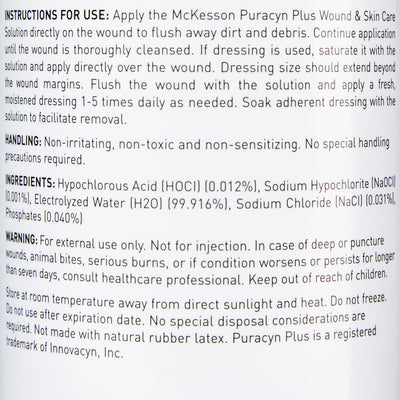 McKesson Puracyn® Plus Wound Irrigation Solution, 16.9 oz. Spray Bottle, 1 Case of 6 (Advanced Wound Care) - Img 4