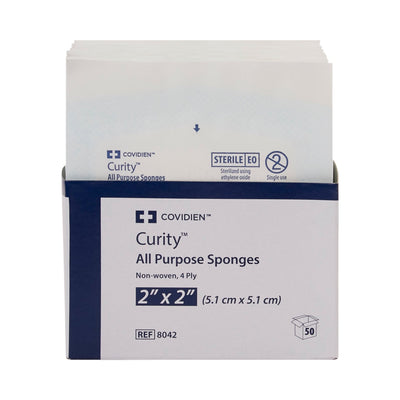 Curity™ Sterile Nonwoven Sponge, 2 x 2 Inch, 1 Case of 1500 (General Wound Care) - Img 2