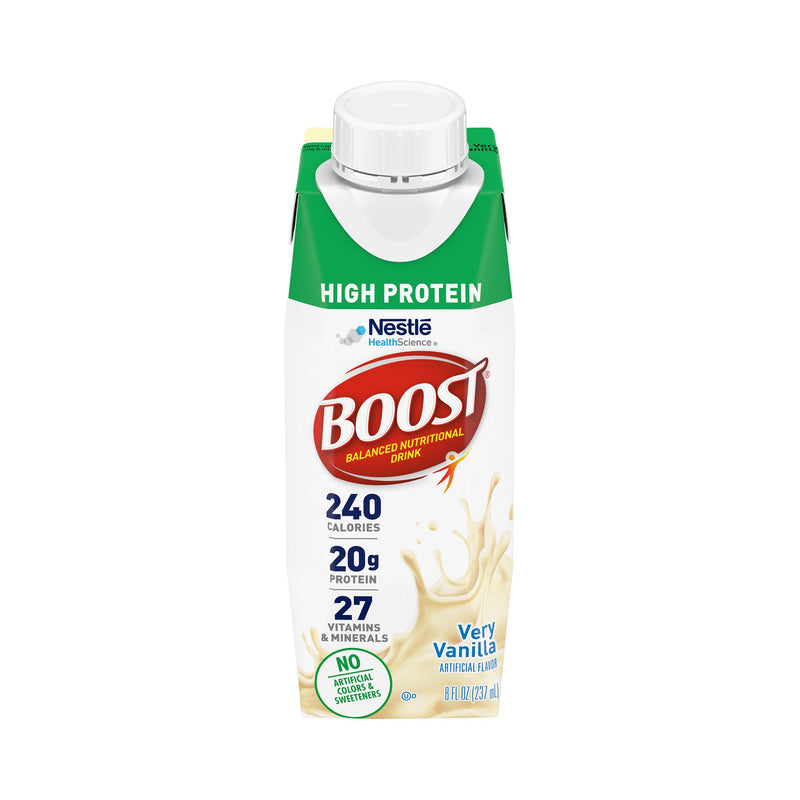 Boost® High Protein Vanilla Oral Supplement, 8 oz. Bottle, 1 Case of 24 (Nutritionals) - Img 1