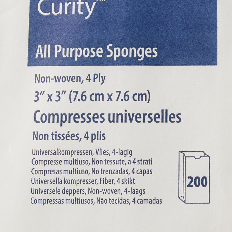 Curity™ NonSterile Nonwoven Sponge, 3 x 3 Inch, 1 Bag of 200 (General Wound Care) - Img 4