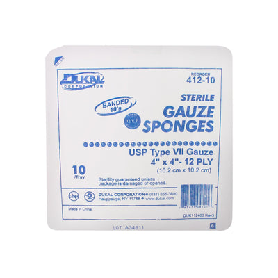 Dukal™ Sterile USP Type VII Gauze Sponge, 4 x 4 Inch, 1 Case of 1280 (General Wound Care) - Img 3