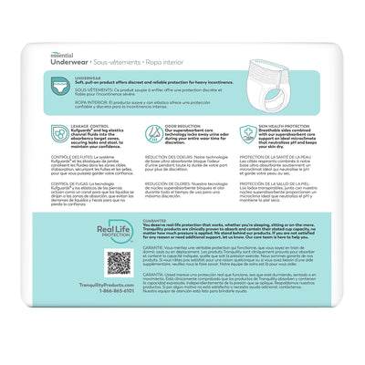 Select® Heavy Protection Absorbent Underwear, Extra Extra Large, 1 Bag of 12 () - Img 2