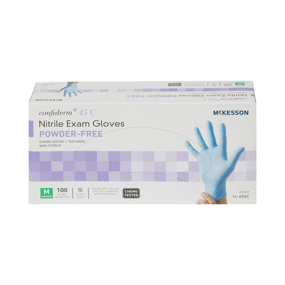 McKesson Confiderm® 4.5C Nitrile Exam Glove, Medium, Blue, 1 Box of 100 () - Img 5