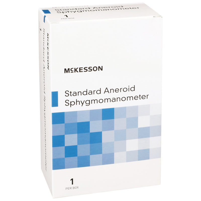 McKesson Brand Aneroid Sphygmomanometer with Cuff, 2-Tube, Pocket-Size, Handheld, Adult Medium Cuff, Navy, 1 Box (Blood Pressure) - Img 3