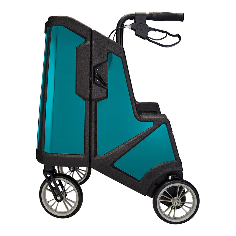 Tour 4 Wheel Rollator, 31 to 37 Inch Handle Height, Ocean Teal, 1 Each (Mobility) - Img 6