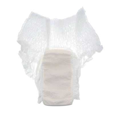 Simplicity Unisex Adult Disposable Underwear, Moderate Absorbency, White, Large, 44 to 54 Inch Waist, 1 Bag of 18 () - Img 1