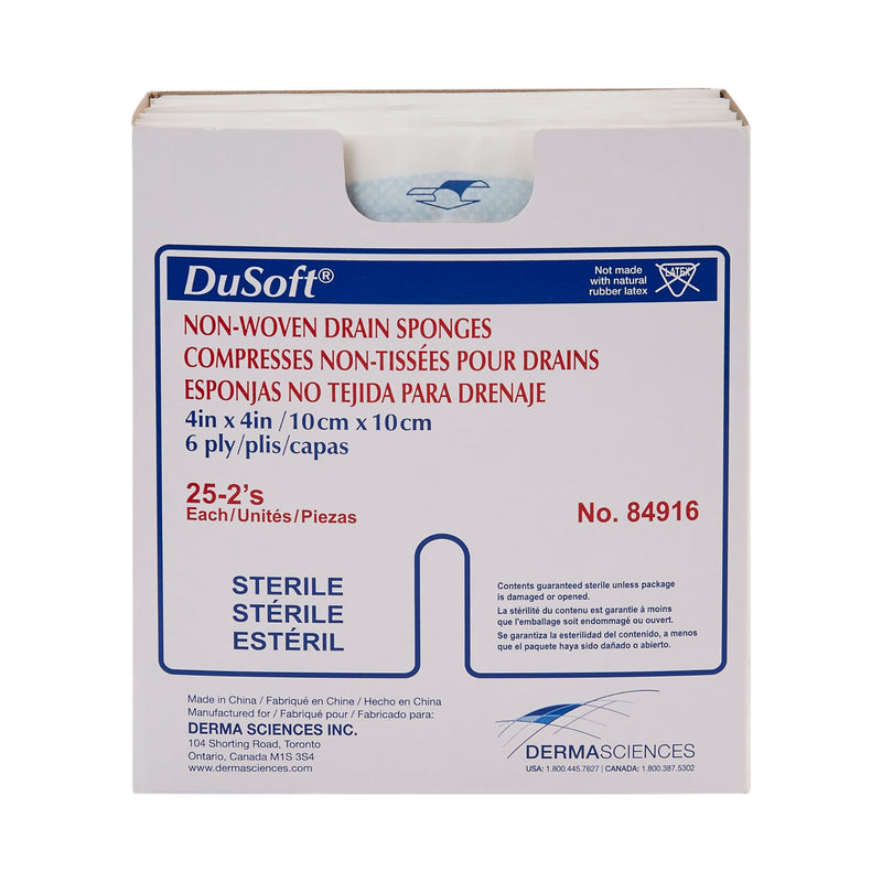 Dumex IV/Drain Split Dressing, 4 x 4 Inch, 1 Box of 25 (General Wound Care) - Img 2