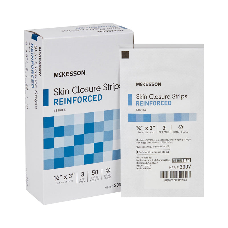 McKesson Skin Closure Strip, ¼ X 3 Inch, 1 Box of 50 (Skin Closure Strips) - Img 7
