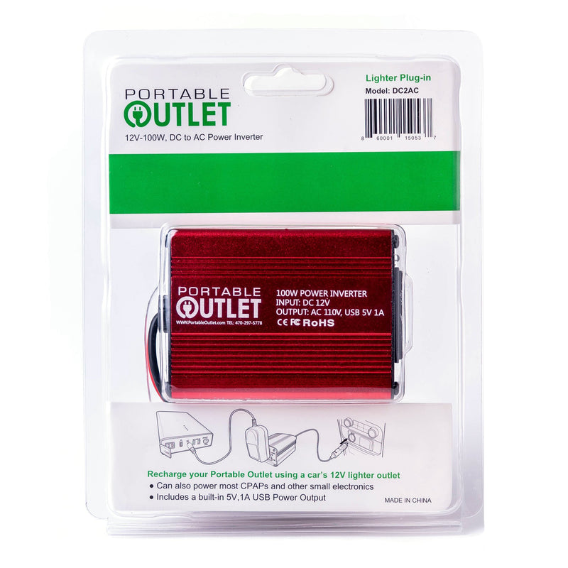 Portable Outlet Car Charger Inverter, 1 Each () - Img 1