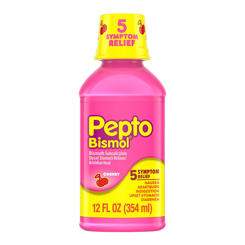 PEPTO-BISMOL, LIQ 262MG/15ML CHERRY 12OZ (Over the Counter) - Img 1