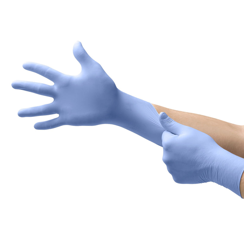FreeForm® SE Nitrile Exam Glove, Extra Small, Blue, 1 Case of 1000 () - Img 2