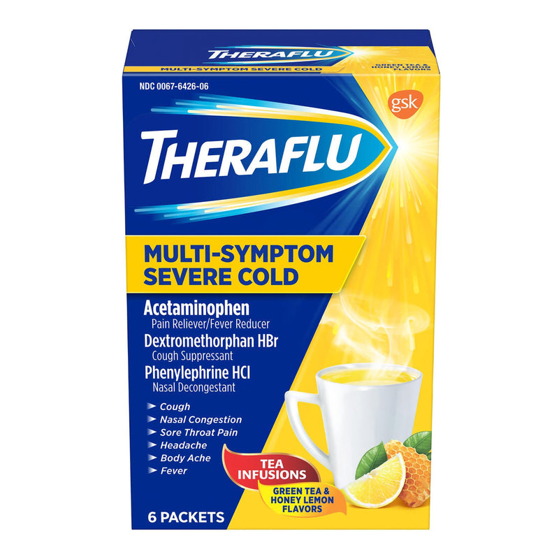 THERAFLU, PDR PKT MULTI SYMPTON SEVERE CLD W/LIPTON (6/BX) (Over the Counter) - Img 2