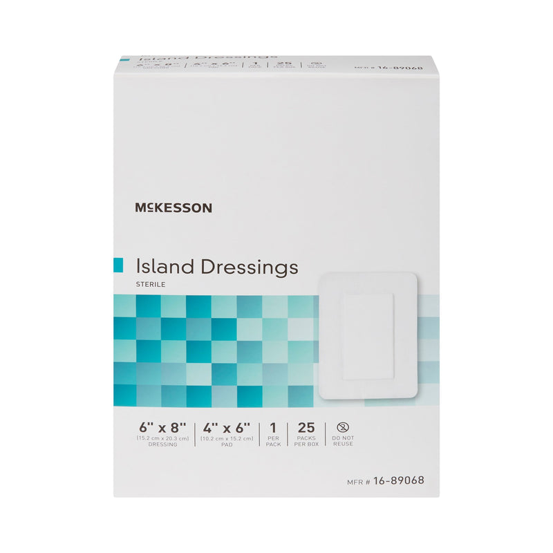 McKesson White Adhesive Dressing, 6 x 8 Inch, 1 Box of 25 (General Wound Care) - Img 5