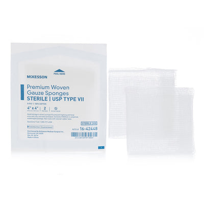 McKesson Sterile USP Type VII Gauze Sponge, 4 x 4 Inch, 1 Box of 50 (General Wound Care) - Img 6