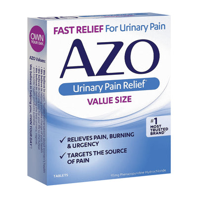 AZO® Phenazopyridine Urinary Pain Relief, 1 Box of 30 (Over the Counter) - Img 2