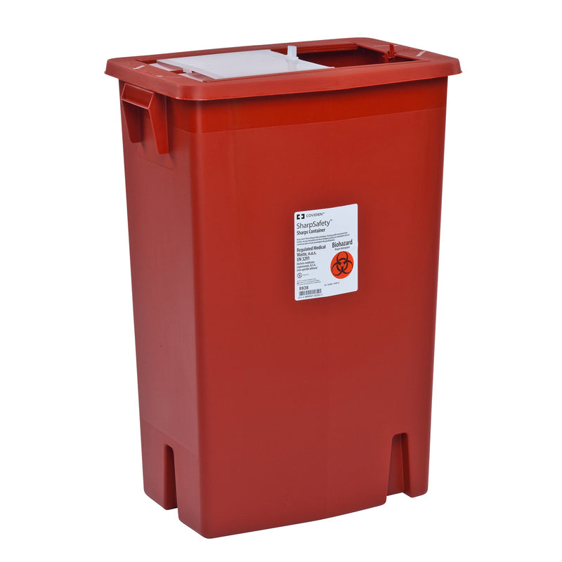 SharpSafety™ Multi-purpose Sharps Container, 12 Gallon, 18-3/4 x 18-1/4 x 12-3/4 Inch, 1 Case of 10 () - Img 1