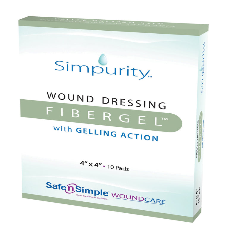 Safe N Simple Fibergel™ Wound Dressing, 1 Case of 160 (Advanced Wound Care) - Img 1
