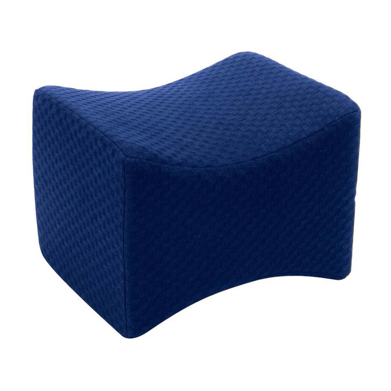 Carex Healthcare Knee Pillow , Memory Foam, 10.5 in. L x 7.75 in. W x 8 in. H, Navy, 1 Each (Elevators, Rolls and Wedges) - Img 1