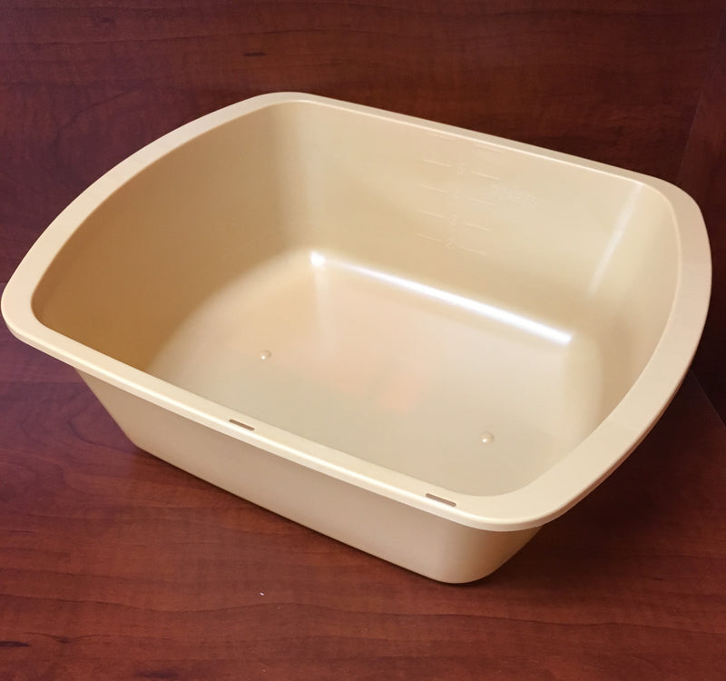 Wash Basin, Rectangular, 6 Quart, Gold, 1 Each (Basins) - Img 1