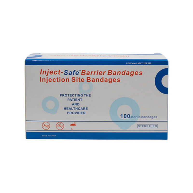 Inject-Safe™ Adhesive Barrier Strip, 1-3/8 Inch Diameter, 1 Case of 2000 (General Wound Care) - Img 4