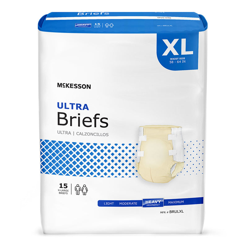 McKesson Ultra Heavy Absorbency Incontinence Brief, X-Large, 1 Bag () - Img 1