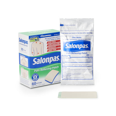 Salonpas® Camphor / Menthol / Methyl Salicylate Topical Pain Relief, 1 Box of 60 (Over the Counter) - Img 1