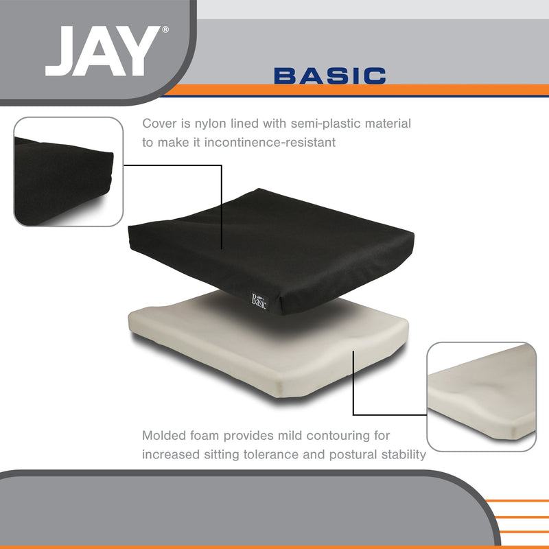 Jay® Basic Seat Cushion, 16 x 16 in., 1 Each (Chair Pads) - Img 8