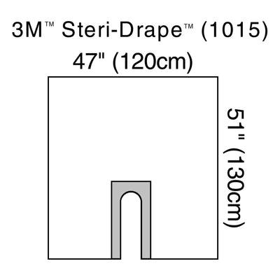 3M™ Steri-Drape™ Sterile Orthopedic U-Drape, 47 x 51 Inch, 1 Box of 10 (Procedure Drapes and Sheets) - Img 1