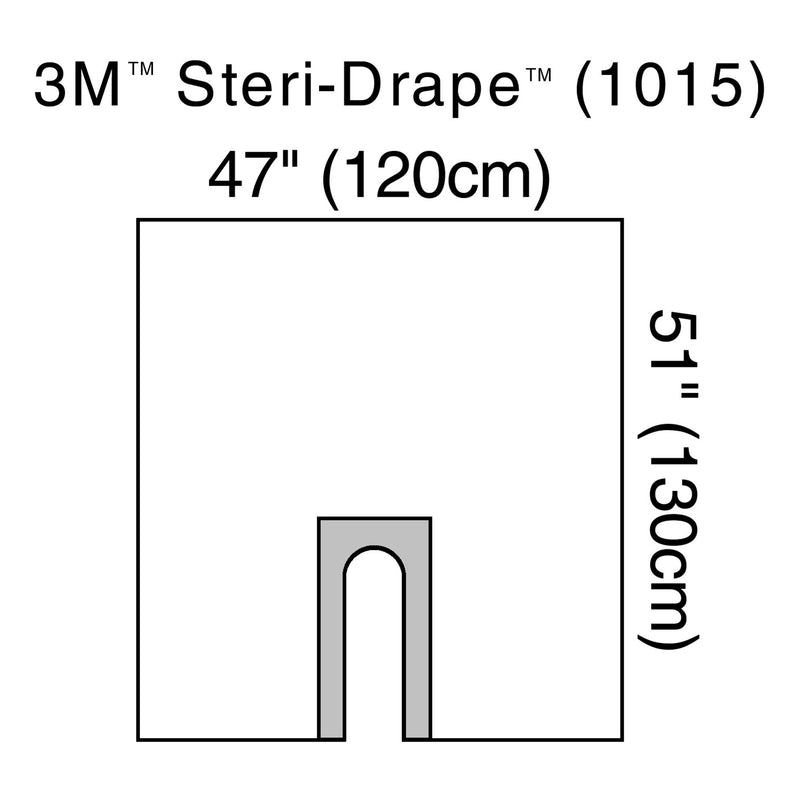 3M™ Steri-Drape™ Sterile Orthopedic U-Drape, 47 x 51 Inch, 1 Box of 10 (Procedure Drapes and Sheets) - Img 1