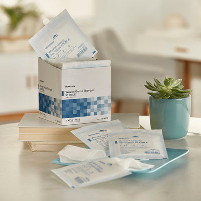 McKesson Sterile Gauze Sponge, 3 x 3 Inch, 1 Box of 40 (General Wound Care) - Img 5