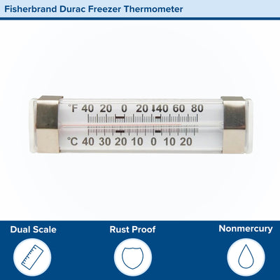 Fisherbrand™ Dual-Scale Refrigerator / Freezer Thermometer, -40° to +80° F, 1 Each () - Img 4