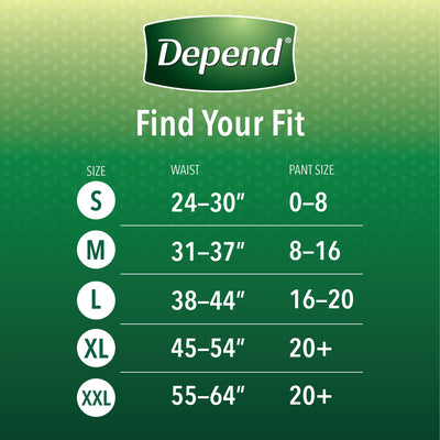Depend® FIT-FLEX® Womens Absorbent Underwear, Large, Tan, 1 Case of 34 () - Img 4