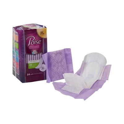 Poise Bladder Control Pads, Light Absorbency, One Size Fits Most, 8.5" Adult, Female, Disposable, 1 Pack of 24 () - Img 1