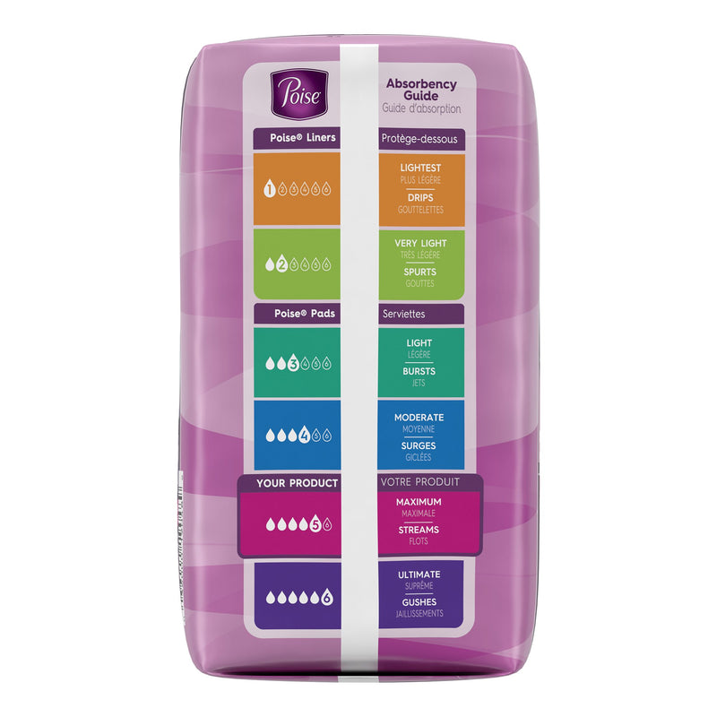 Poise Bladder Control Pads, Disposable, Heavy Absorbency, Regular Length, 3" x 11", Adult Female, Absorb-Loc Core, 1 Case of 84 () - Img 10