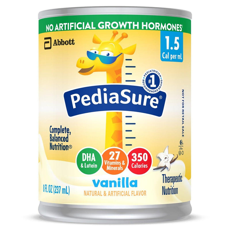 PediaSure® 1.5 Cal Vanilla Pediatric Oral Supplement / Tube Feeding Formula, 8 oz. Can, 1 Case of 24 () - Img 1