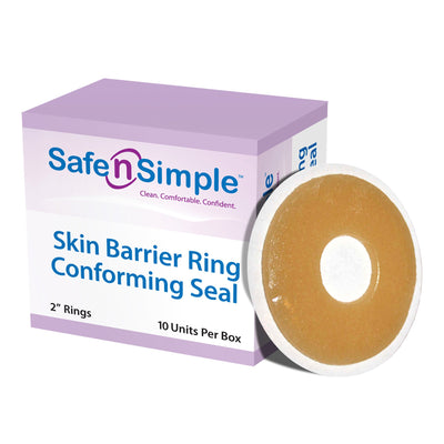 Safe-n'Simple Adhesive Barrier Ring, 1 Box of 10 (Barriers) - Img 1