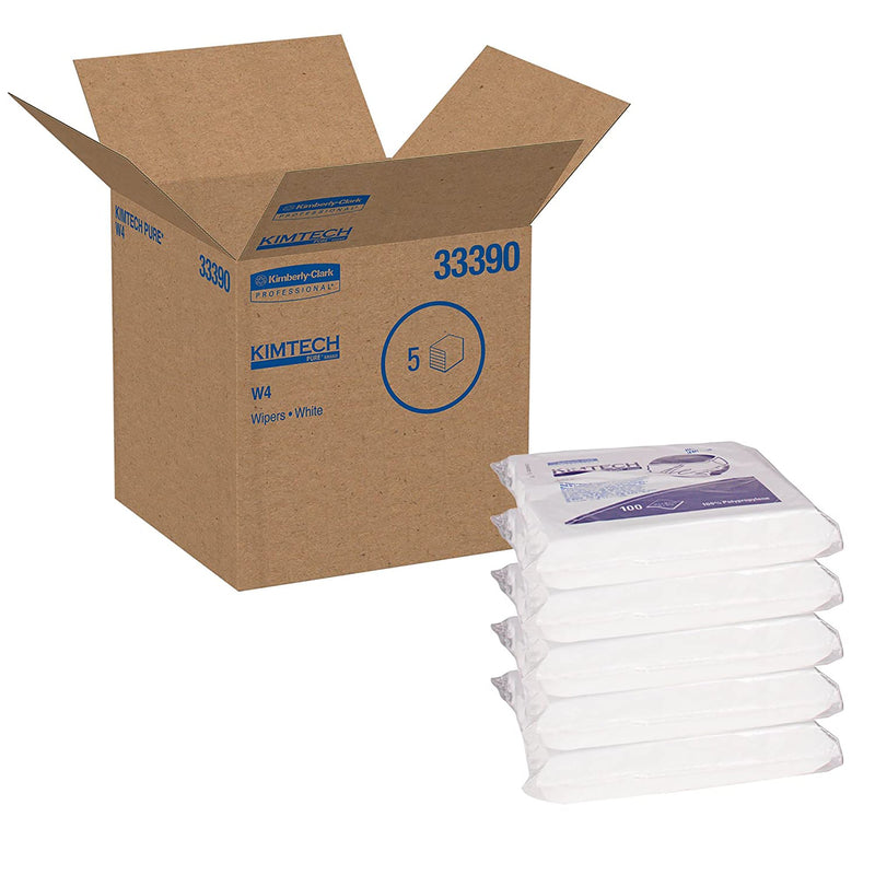 Kimtech™ Pure W4 Cleanroom Wipe, 100 per Box, 1 Case of 500 (Pads, Sponges and Task Wipes) - Img 2