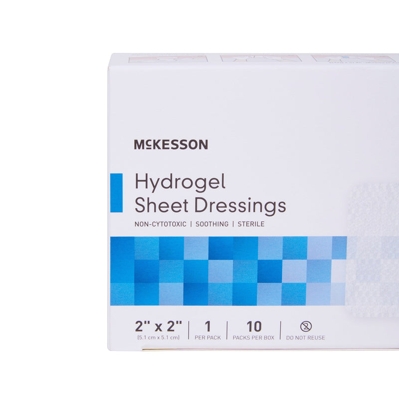 McKesson Hydrogel Dressing, 2 x 2 Inch, 1 Box of 10 (Advanced Wound Care) - Img 9