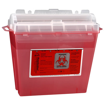 Bemis™ Sentinel Multi-purpose Sharps Container, 1-1/4 Gallon, 10 x 5-1/4 x 11 Inch, 1 Case of 32 () - Img 1