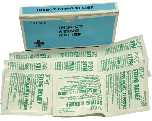 Insect Sting Wipes  Bx/10 (Insect Sting Swabs,Wipes, Kits) - Img 1