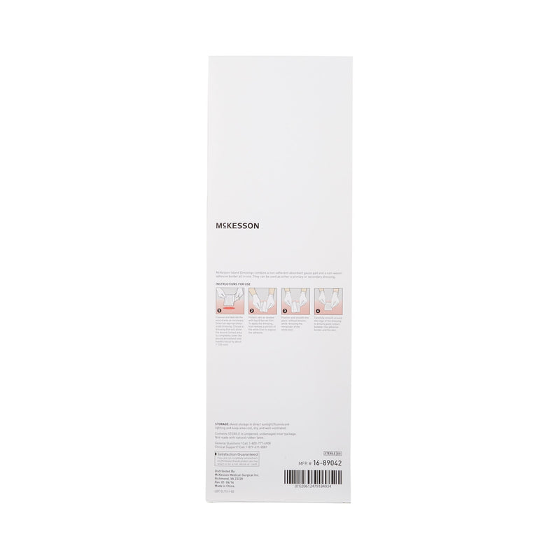 McKesson White Adhesive Dressing, 4 x 14 Inch, 1 Box of 25 (General Wound Care) - Img 3
