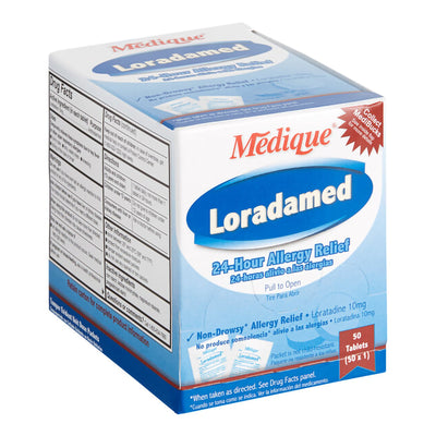 Loradamed Loratadine Allergy Relief, 1 Box of 50 (Over the Counter) - Img 2