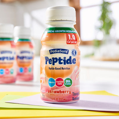 PediaSure® Peptide 1.0 Cal Strawberry Pediatric Oral Supplement, 8 oz. Bottle, 1 Each () - Img 8