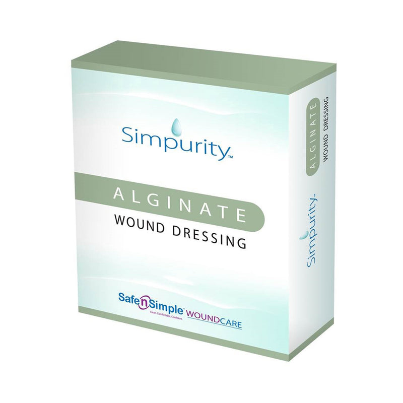 Simpurity™ Alginate Dressing, 4 x 8 Inch, 1 Case of 80 (Advanced Wound Care) - Img 1