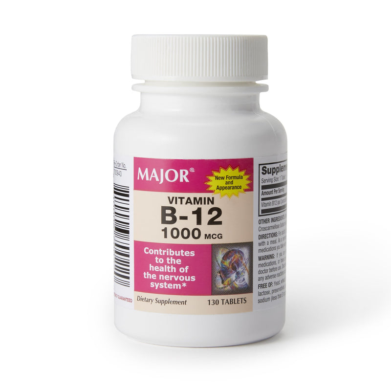 Major® Vitamin B-12 Vitamin Supplement, 1 Bottle (Over the Counter) - Img 1