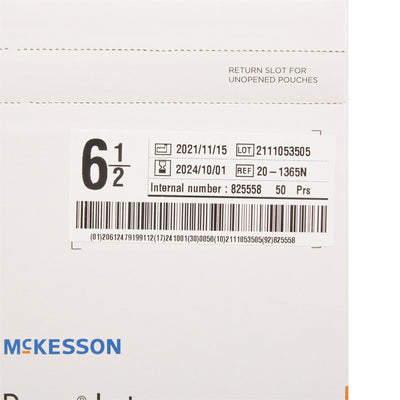 McKesson Perry® Latex Surgical Glove, Size 6.5, Brown, 1 Box of 50 () - Img 5