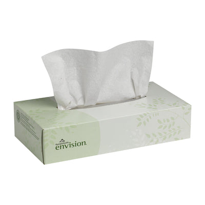 Envision Facial Tissue White 8 X 8-3/10 Inch, 1 Box (Facial Tissues) - Img 1